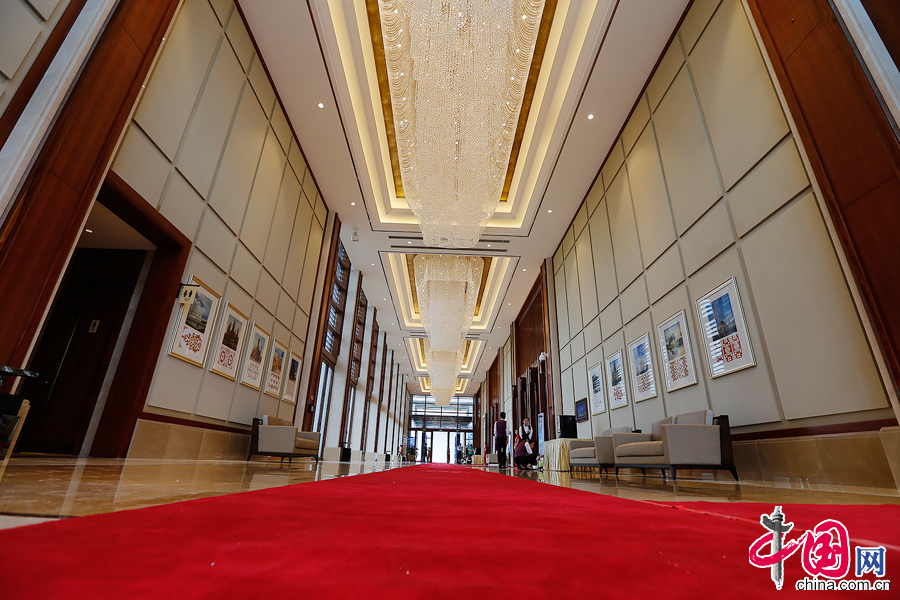 博鳌亚洲论坛二期会场大堂。 中国网记者 杨佳摄影
