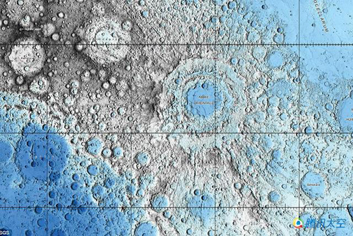 美国公布超高清月球环形山图像