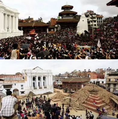 組圖：尼泊爾地震前後對比 大量古跡被毀觸目驚心【6】