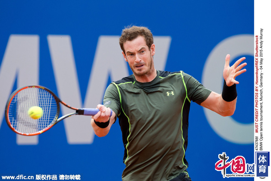 宝马赛穆雷轰双抢七险胜东道主 首夺红土赛冠