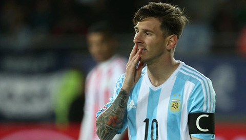 美洲杯:梅西破门恒大旧将救主 阿根廷2-2巴拉圭