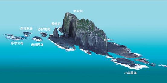 Трехмерное изображение острова Чивэйюй