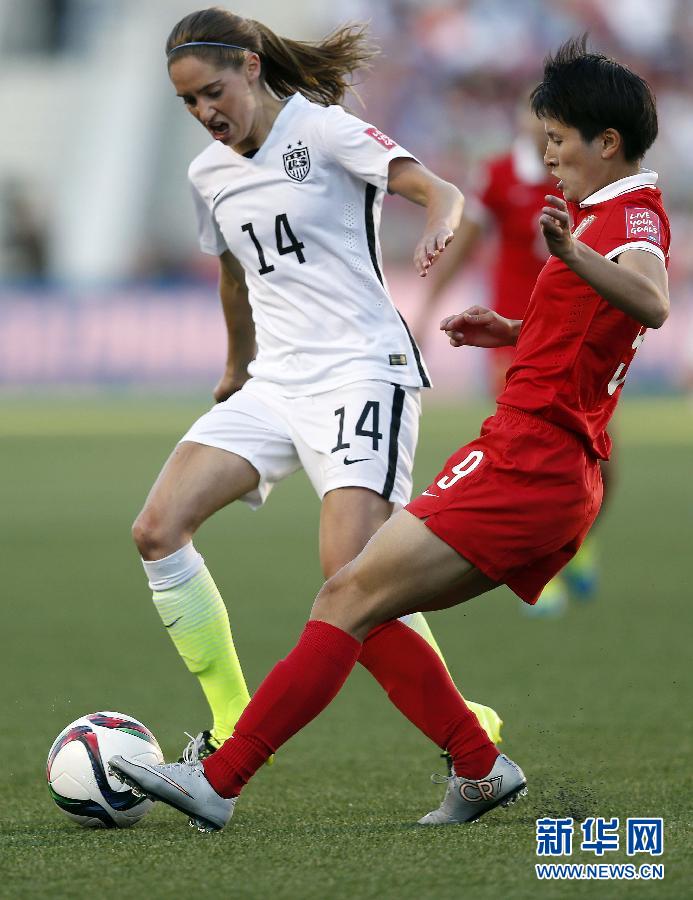 （女足世界盃）（1）足球——四分之一決賽：中國對陣美國