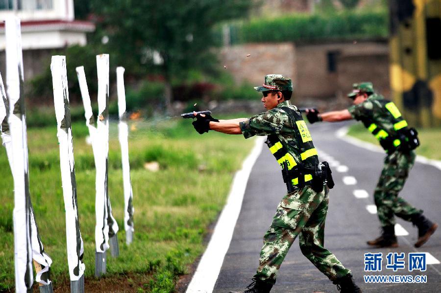 #（社會）（4）江蘇邊防舉行新建突擊隊訓練成果彙報演練