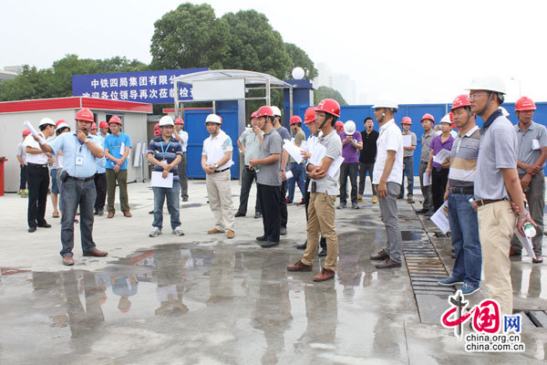 宁波市轨道交通率团前来观摩宁波地铁三号线九