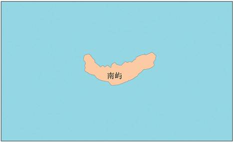 Mapa del islote Nanyu