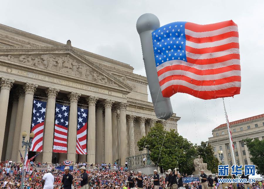 （国际）（1）美国华盛顿举行独立日大游行