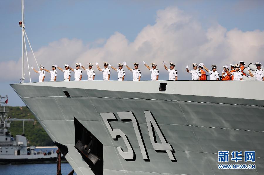 #（軍事）（4）中國海軍第二十一批護航編隊從三亞起航