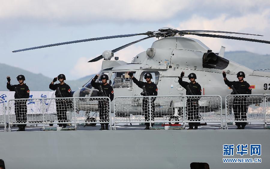 #（軍事）（3）中國海軍第二十一批護航編隊從三亞起航