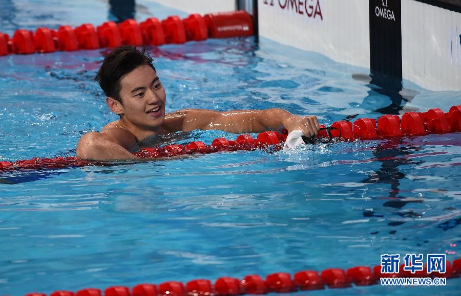 （游泳世錦賽）（11）游泳——寧澤濤男子100米自由泳奪冠