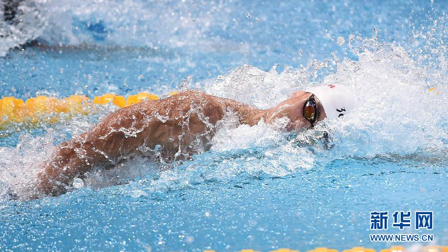 （游泳世錦賽）（10）游泳——寧澤濤男子100米自由泳奪冠