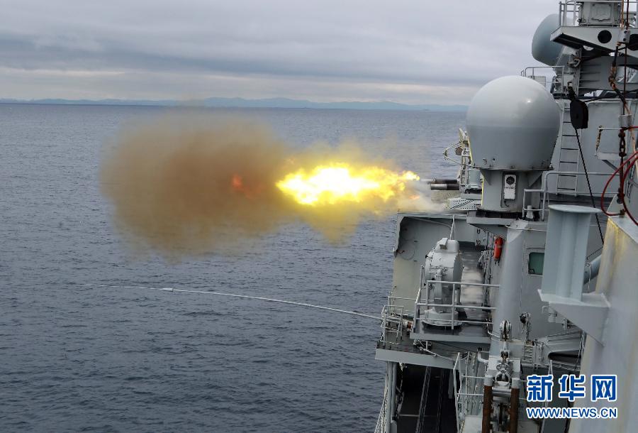 （國際）（2）中俄“海上聯合2015（Ⅱ）”軍演實戰演習階段全面展開