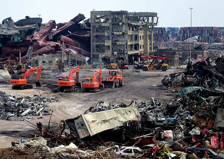 天津港812爆炸事件图片