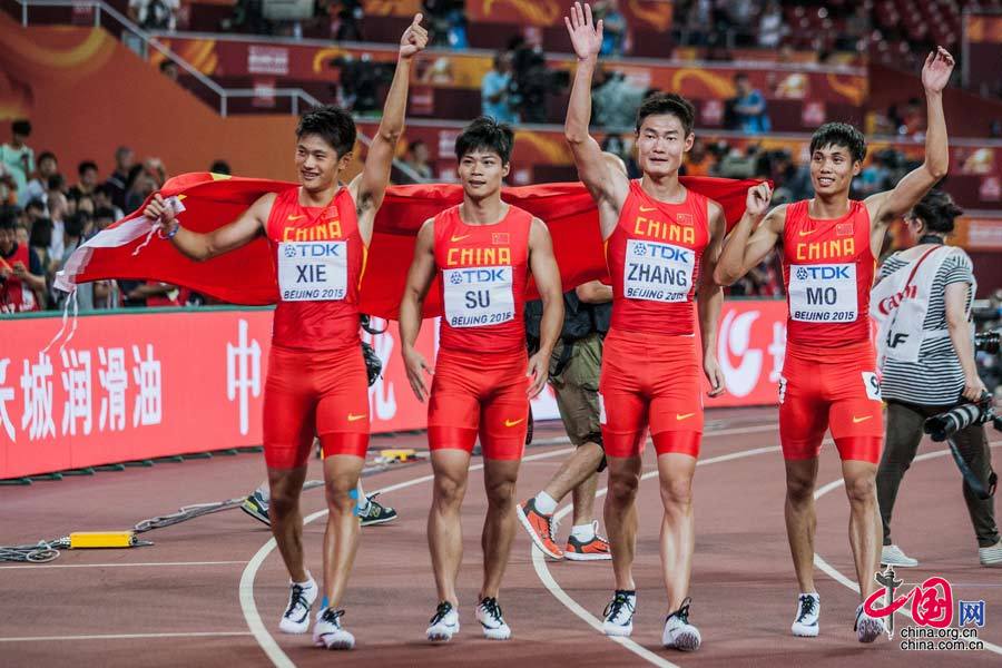 中国队夺世锦赛男子4X100米接力银牌 牙买加