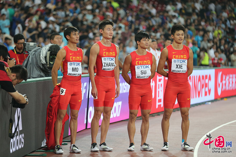 中国队夺世锦赛男子4X100米接力银牌 牙买加四连冠