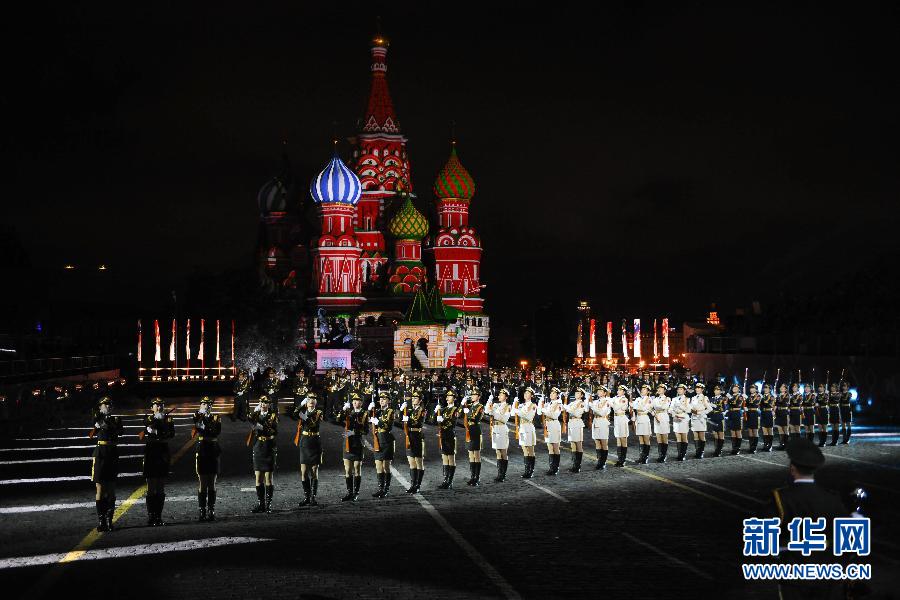 （國際）（4）“斯帕斯卡亞塔樓”國際軍樂節在莫斯科開幕