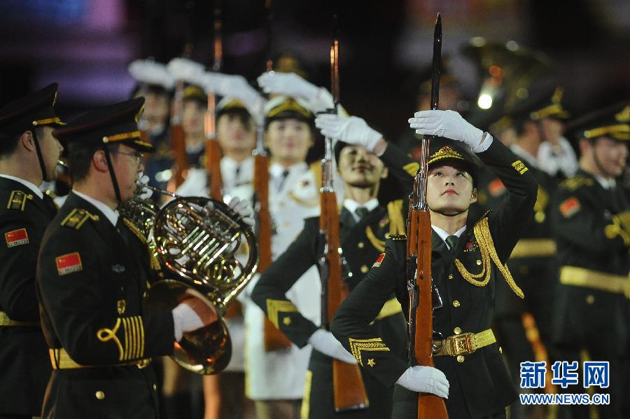 （國際）（1）“斯帕斯卡亞塔樓”國際軍樂節在莫斯科開幕