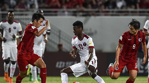 世预赛:中超中甲2将破门 中国香港2-3卡塔尔