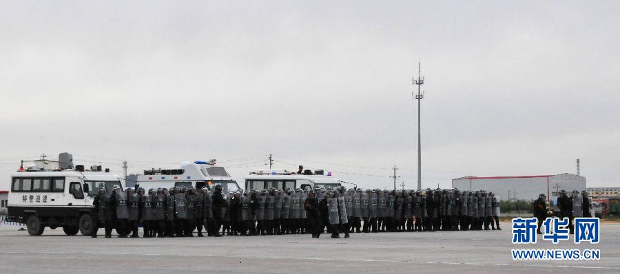 （社会）（1）中蒙边境地区警方首次举行联合反恐演习