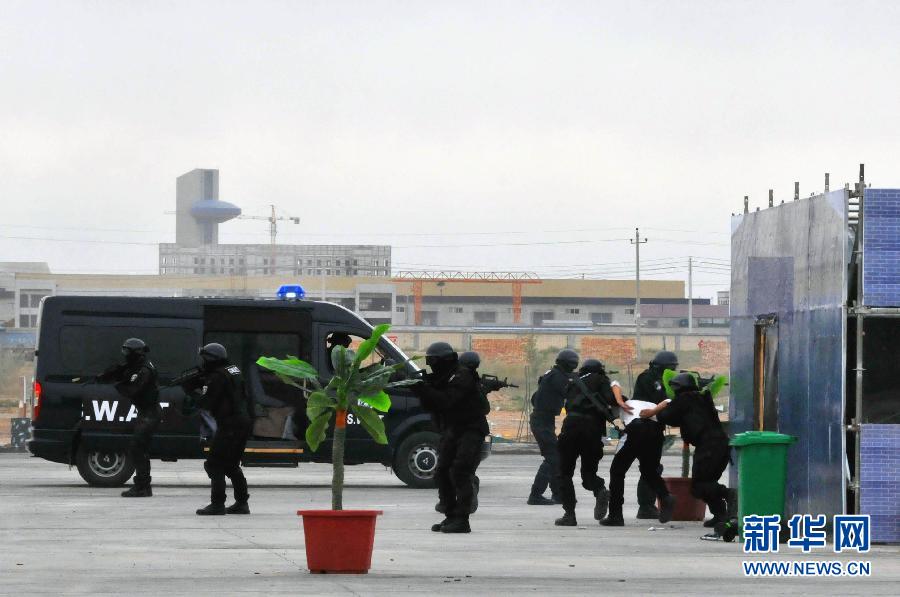 （社會）（3）中蒙邊境地區警方首次舉行聯合反恐演習
