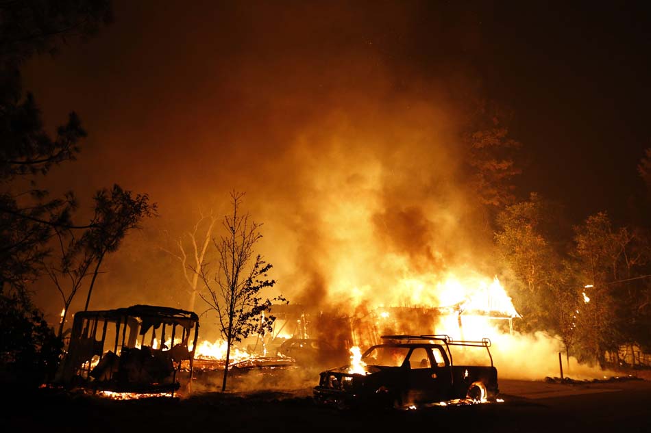 山火肆虐美加州：馬匹都被烤死在路邊