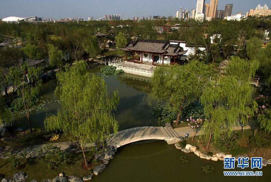 （社会）（3）武汉园博会绿化景观全面建成