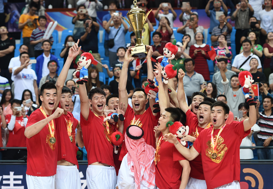 中国队夺得男篮亚锦赛冠军[组图]