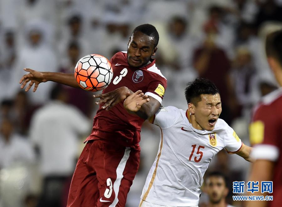 （體育）（1）足球——世預賽：中國不敵卡達