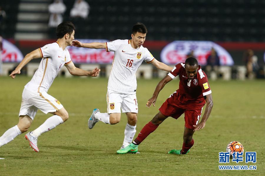 （體育）（14）足球——世預賽：中國不敵卡達