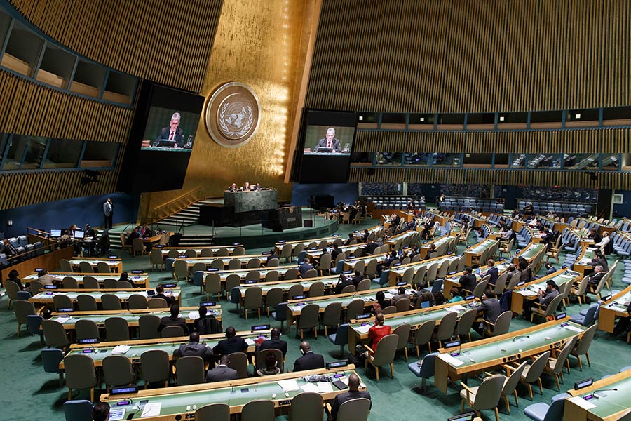 联合国大楼内部图片