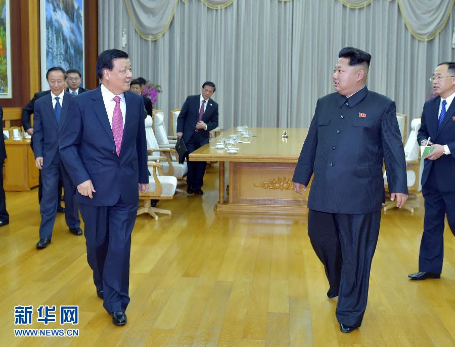 （新华网）（1）刘云山会见朝鲜劳动党第一书记金正恩