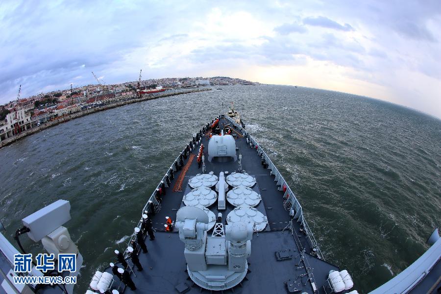 （國際）（1）中國海軍艦艇編隊抵達葡萄牙訪問 
