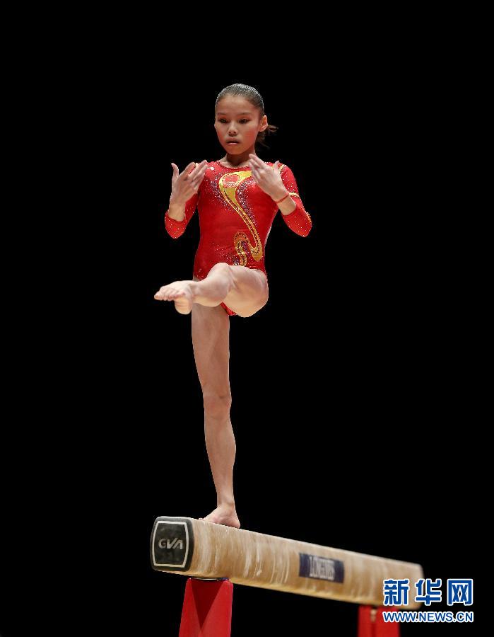 （體育）（9）體操——中國女隊獲得世錦賽團體亞軍