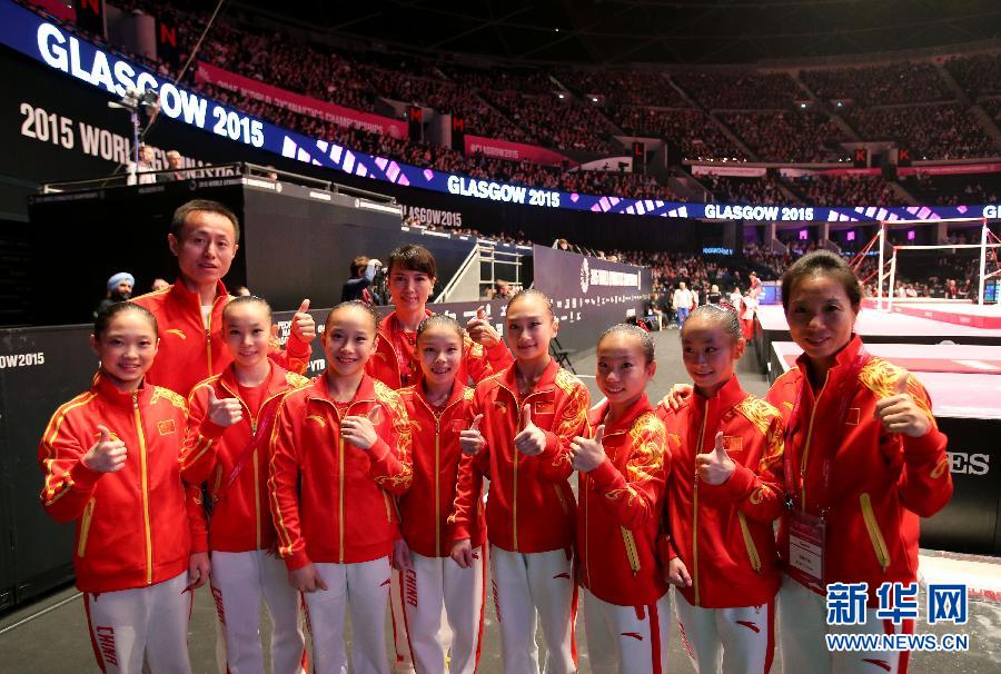 （體育）（1）體操——中國女隊獲得世錦賽團體亞軍