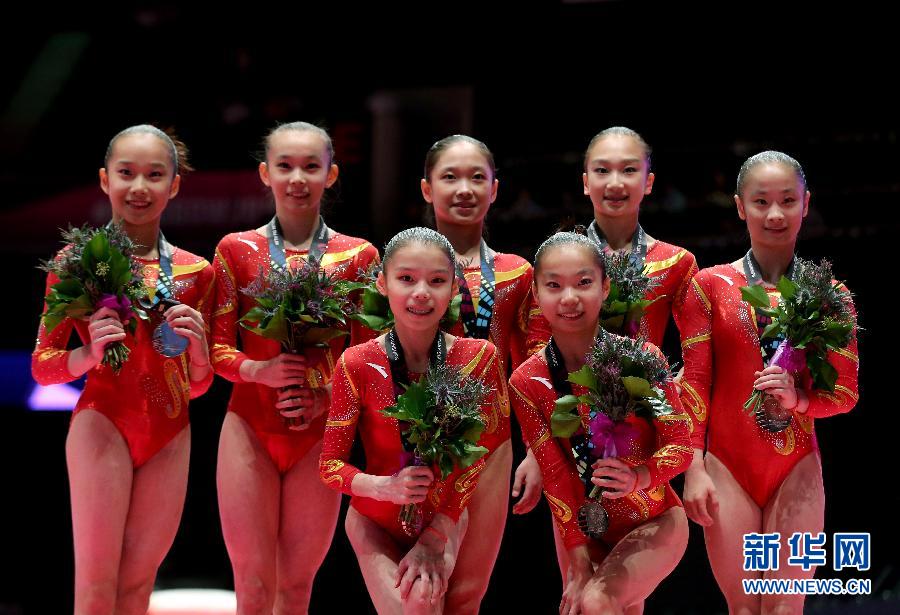 （體育）（2）體操——中國女隊獲得世錦賽團體亞軍