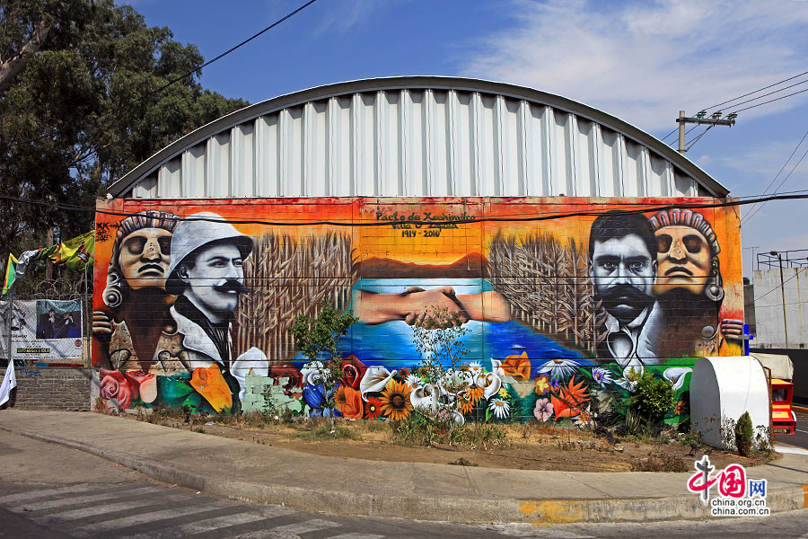 墨西哥城的壁画大多产生于上世纪20至70年代的“墨西哥壁画运动”