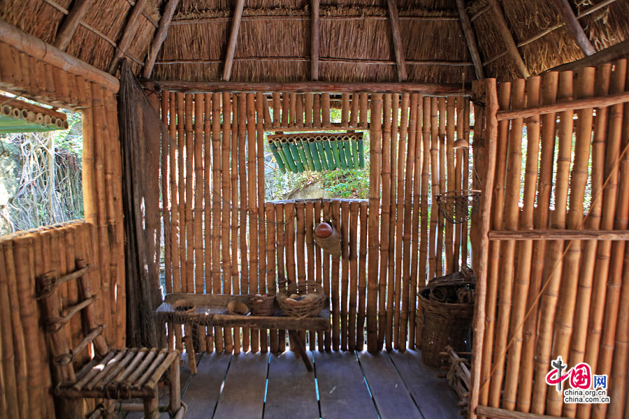 土著人居住区全竹子结构的屋子