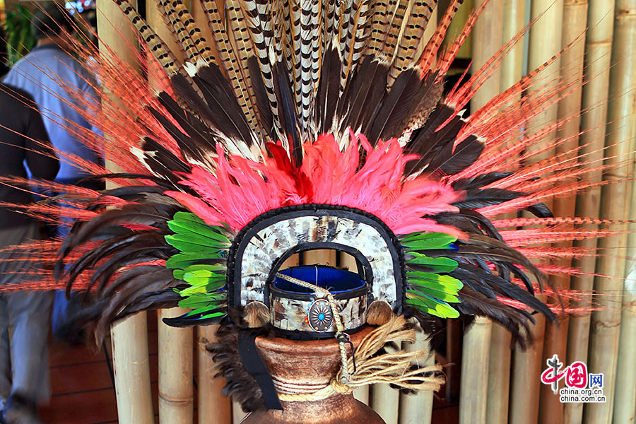 瑪雅人的羽毛頭飾