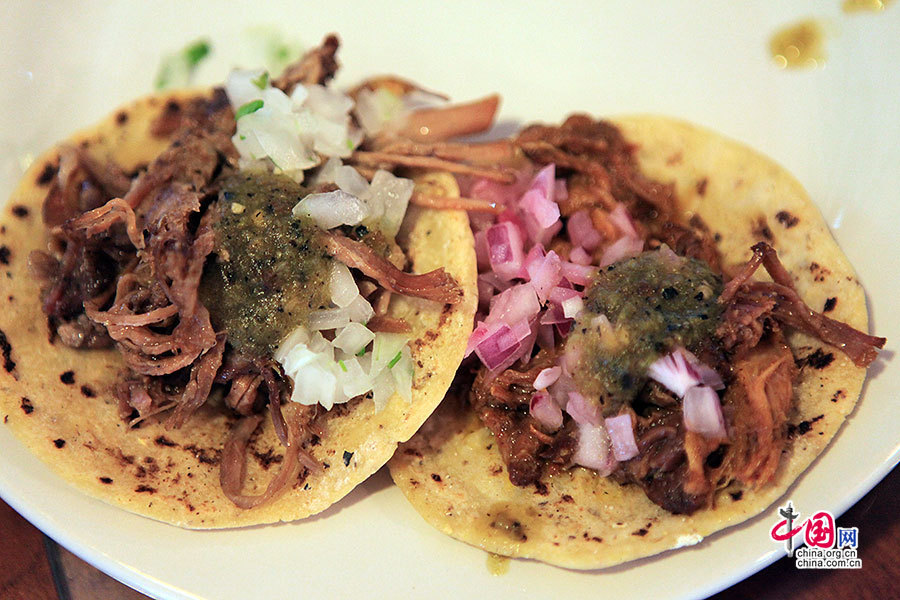墨西哥食譜中的招牌菜，塔科taco