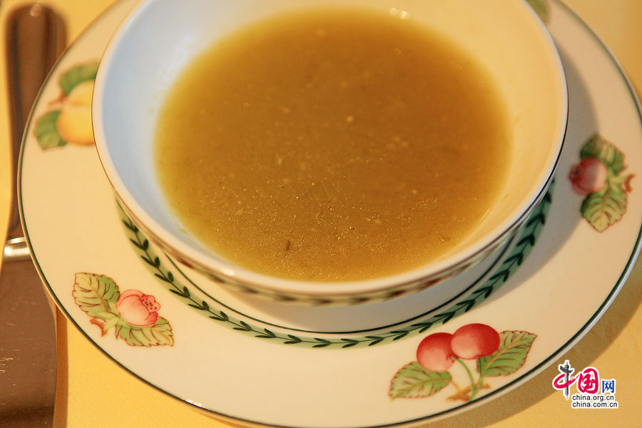 传统晚餐之甜豆汤