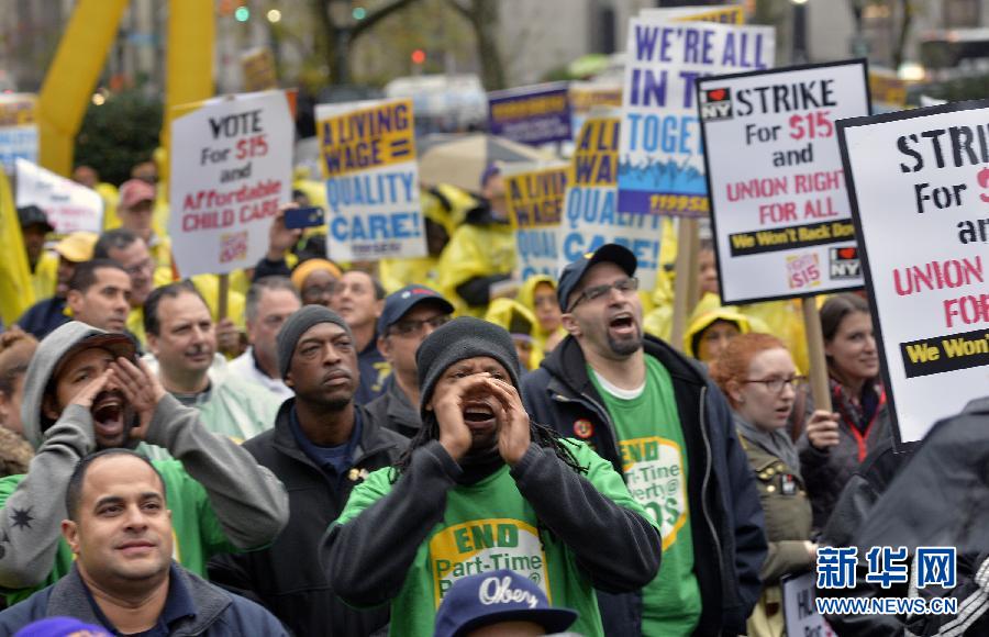 （國際）（2）美國快餐店工人罷工 要求提高最低工資