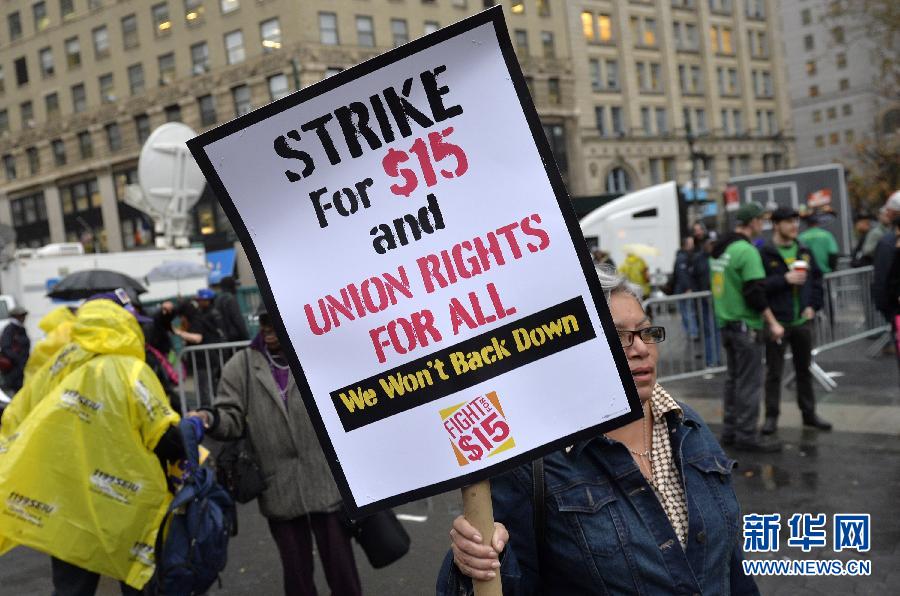 （國際）（3）美國快餐店工人罷工 要求提高最低工資