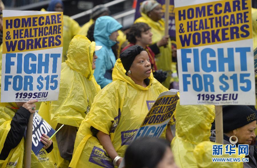 （XHDW）（2）美國快餐店工人罷工 要求提高最低工資