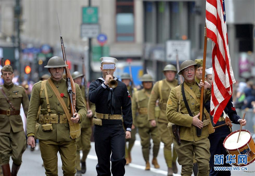 （國際）（3）紐約舉行遊行紀念退伍軍人節