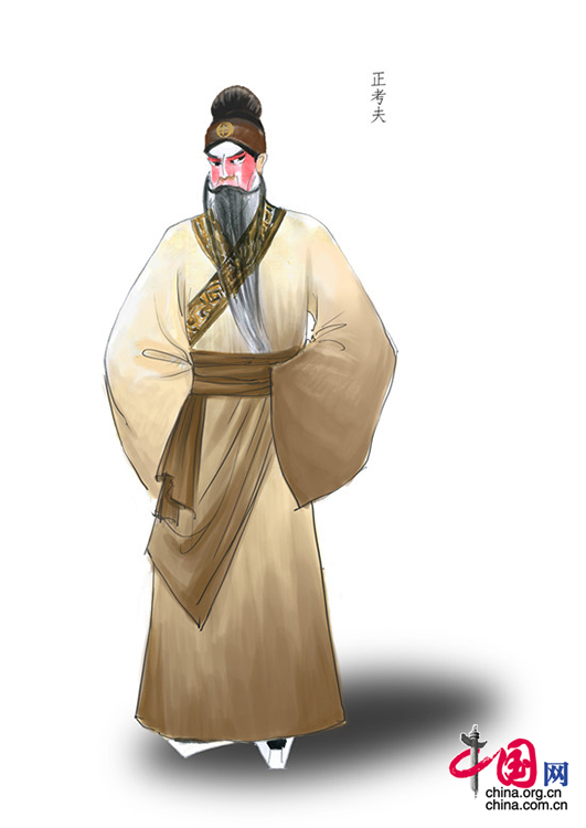 新编历史京剧《正考父》下月首演 手绘形象生动[组图]