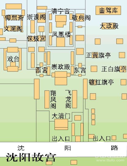 沈阳城墙地图图片