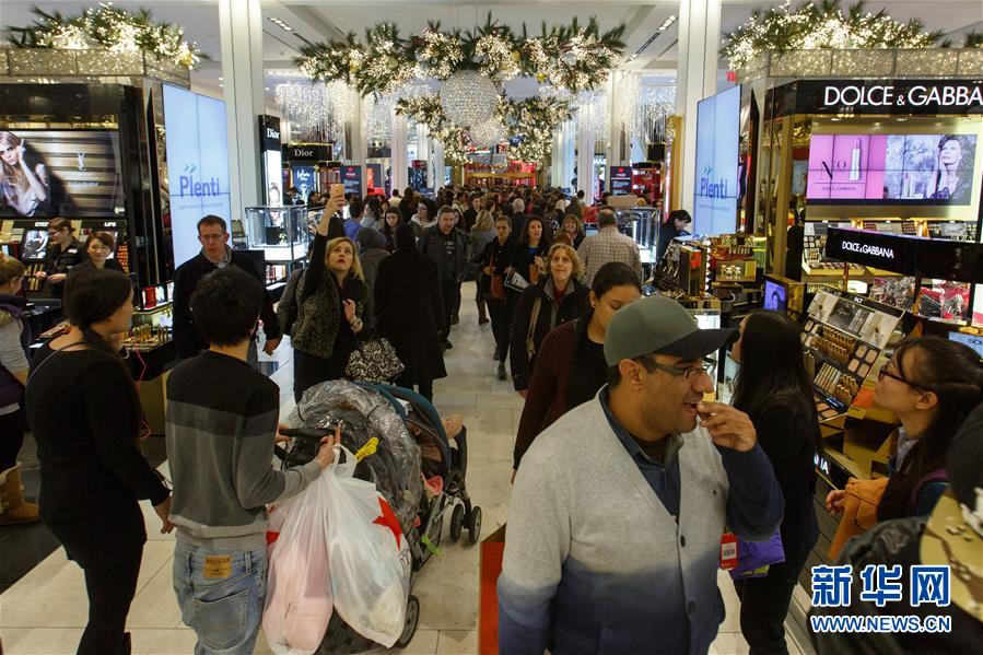 （國際）（5）紐約掀開“黑色星期五”購物熱潮