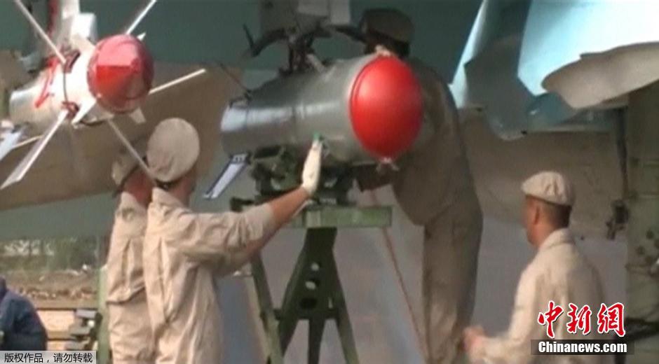 俄战机首次在叙利亚空袭行动中携带空对空导弹