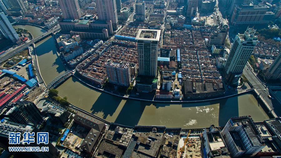 #（社會）（3）鳥瞰蘇河灣：上海百歲老橋回歸蘇河灣 元旦前通車