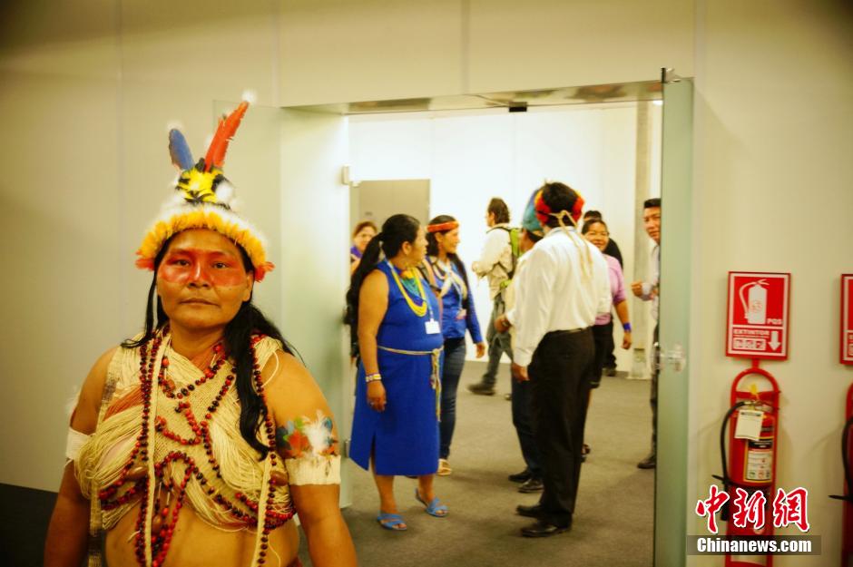 南美洲原住民前往利马气候大会表达诉求